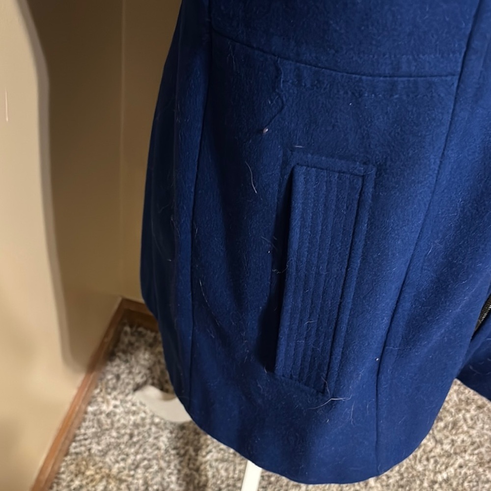 London Fog Blue Trench Coat - Picture 4 of 5